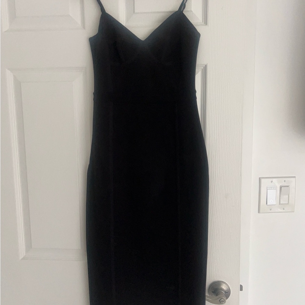 Alexander wang Elegant Black Spaghetti Strap Dress